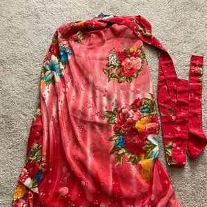 Silky beach/pool wrap - can wear multi-way!